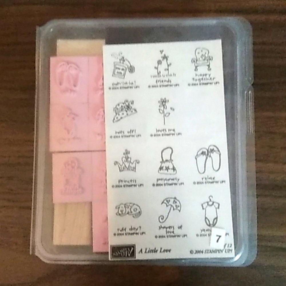 NWOT Stampin' Up! A little love rubber stamps